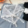 Korean Style Lace Patchwork Tie Short Skirt