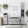 VidaXL Bathroom Cabinet Concrete Grey 80x33x60cm Engineered Wood 831648