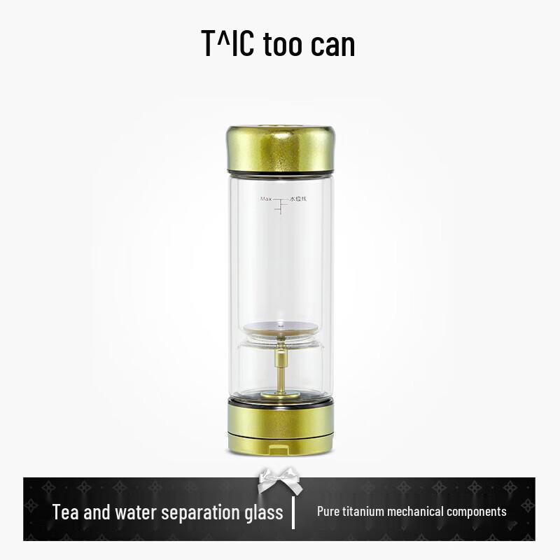 TAIC Pure Titanium Double-Layer Glass Tea Separation Mug