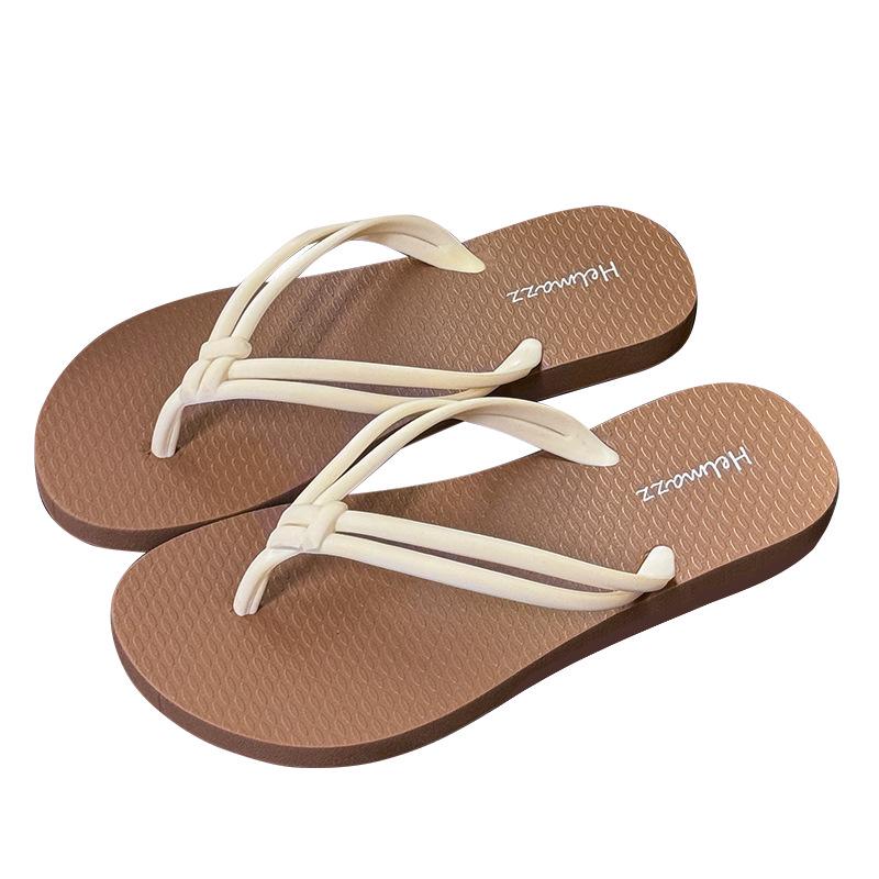 Damen Rutschfeste Sommer-Flip-Flops - Modische, Verschleißfeste Strandsandalen