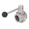 Sanitary Butterfly Clamp Valve with Silicone Washer Stainless Steel Clamp Butterfly Valve