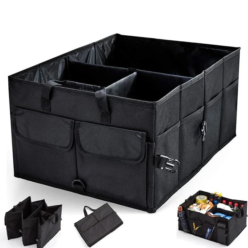 Car Boot Storage Box Large Capacity Interior Finishing Sundries Storage Box Oxford Cloth Foldable Interior Supplies Universal