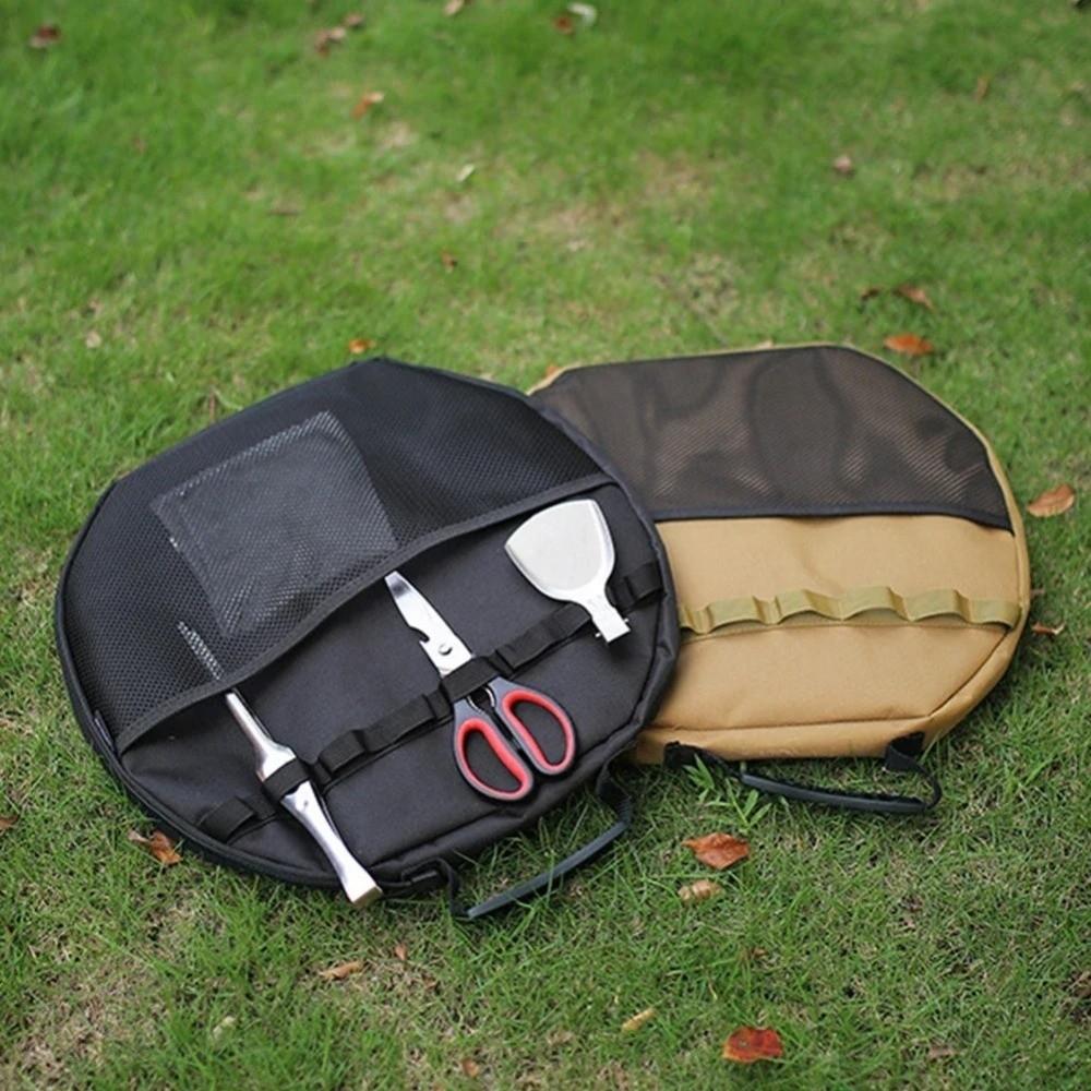 Portable Oxford Grill Pan Storage Bag Outdoor Muti-funtion Picnic Cookware Pouch Carry Bag Camping Cast Iron Pot