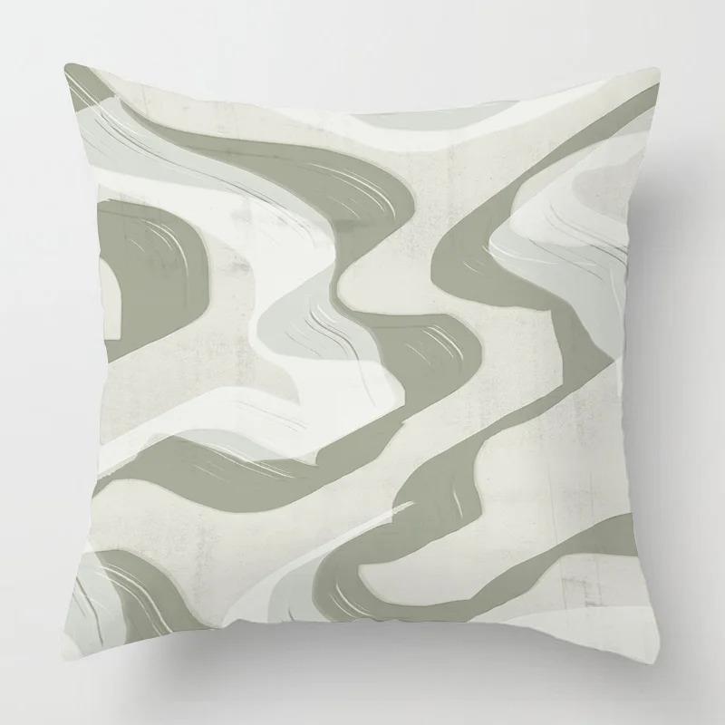 Wind Abstract Geometric Pillowcase Sofa Bedroom Decoration Cushion Cover Cafe Decoration