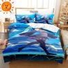 3D Print Japanese Anime Kawaii Hatsune Miku Duvet Cover Bedding Set Queen King Full Size for Holiday Bedroom Teens Women Gift