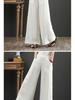 Pantaloni Larghi in Cotone e Lino Taglie Forti da Donna - Vita Elastica, Coulisse, Vestibilità Ampia per Primavera/Estate