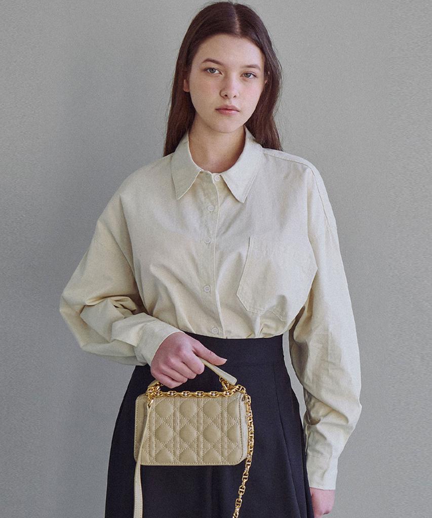 LUSIDA Loose Fit Cotton Shirt