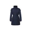 Elwin Series Black Label Warm Mid-Length Hooded White Goose Down Jacket Winter Women Outerwear Navy-Blue 3205LB-646