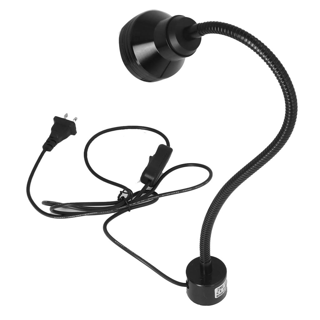 Magnetic Work Light 7W LEDs Flexible Gooseneck Plug Magnetic Base Metal Work Bench Lamp for CNC