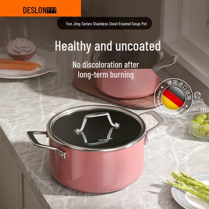 Deslang Yunjing Stainless Steel Enamel Soup Pot