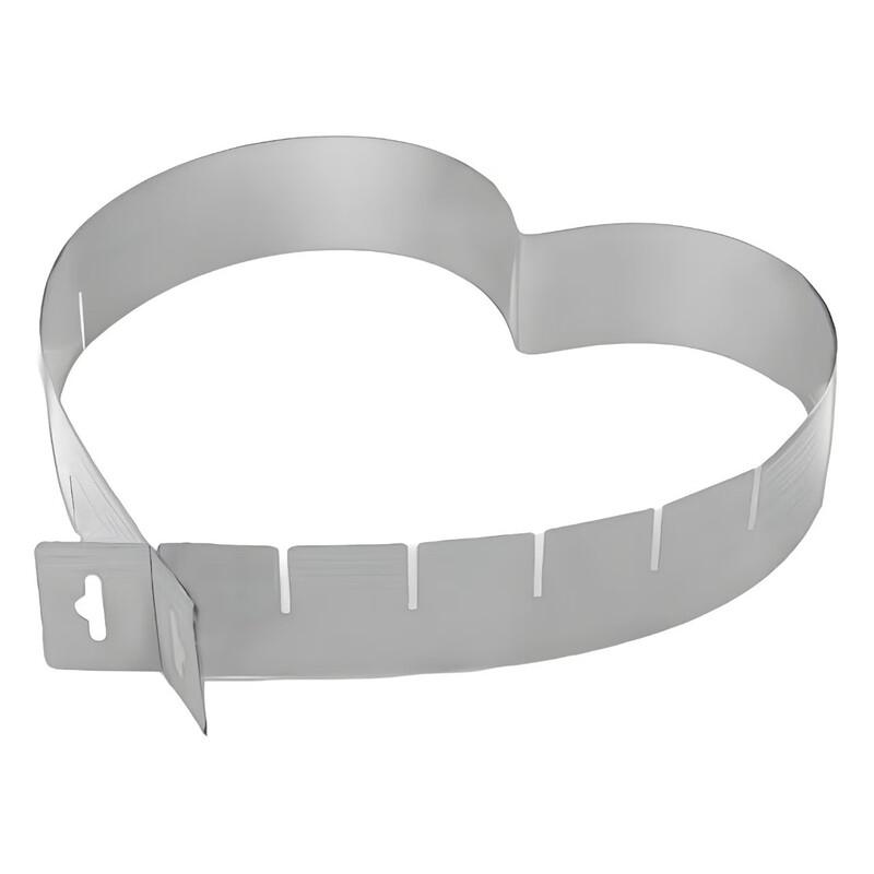 MDNG Adjustable Stainless Steel Heart Cake Mold