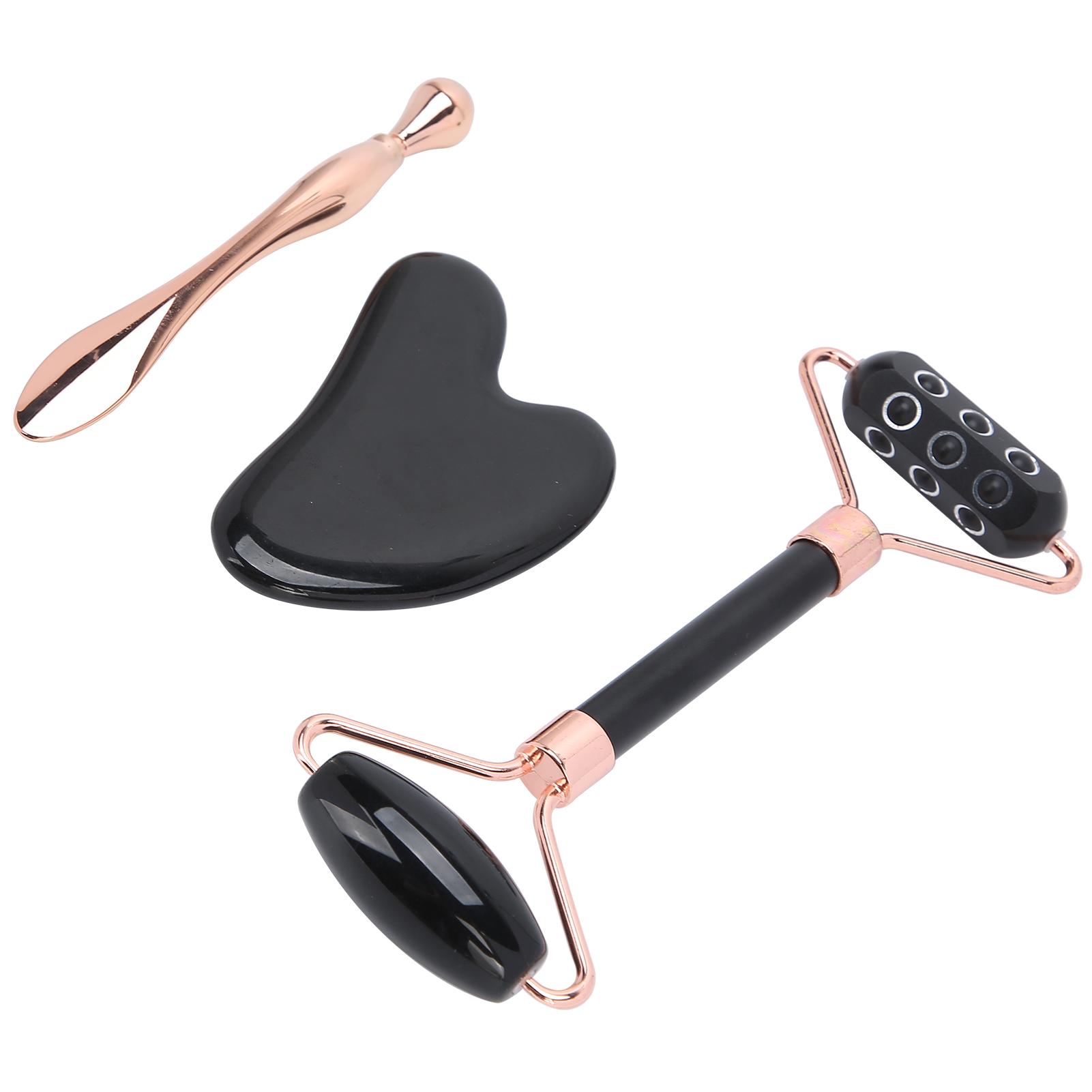 

Германиевый роликовый массажер для лица, скребковая доска для лица Гуаша, набор ложек для крема для глаз