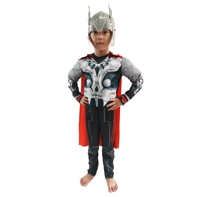 Kinder-Muskelkostüm: Halloween Thor Hummel Cosplay Outfit
