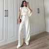 2025 Summer Casual Waist-Slimming Shorts and Short-Sleeve Top Set