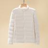 Light down jacket women's short autumn and winter new stand-up collar large size lightweight white duck down jacket