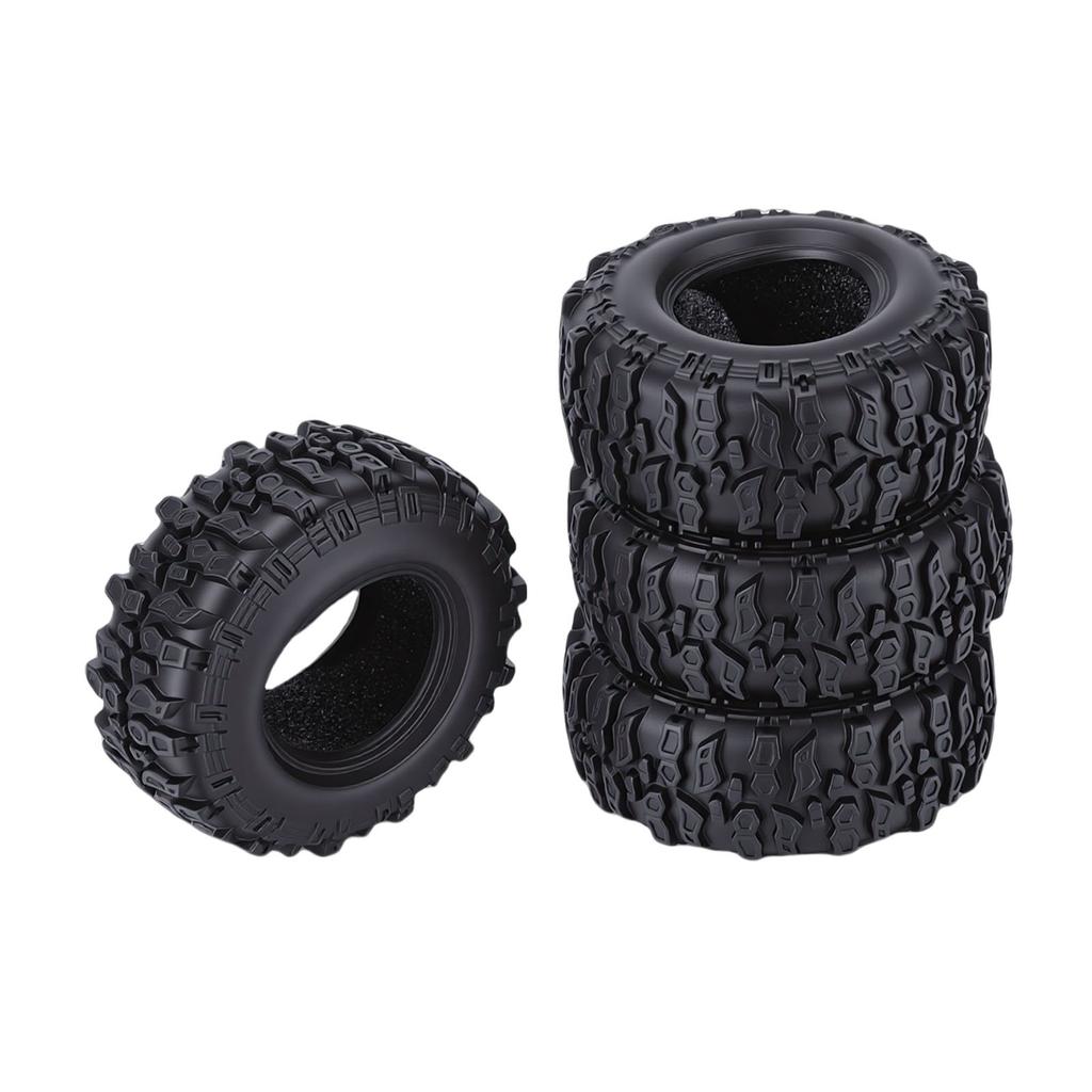 4 PCS 0.7in Tires Replacement for 1Celsius30 Cars High Grip Rubber Foam RC Crawler Tires Upgrade Parts