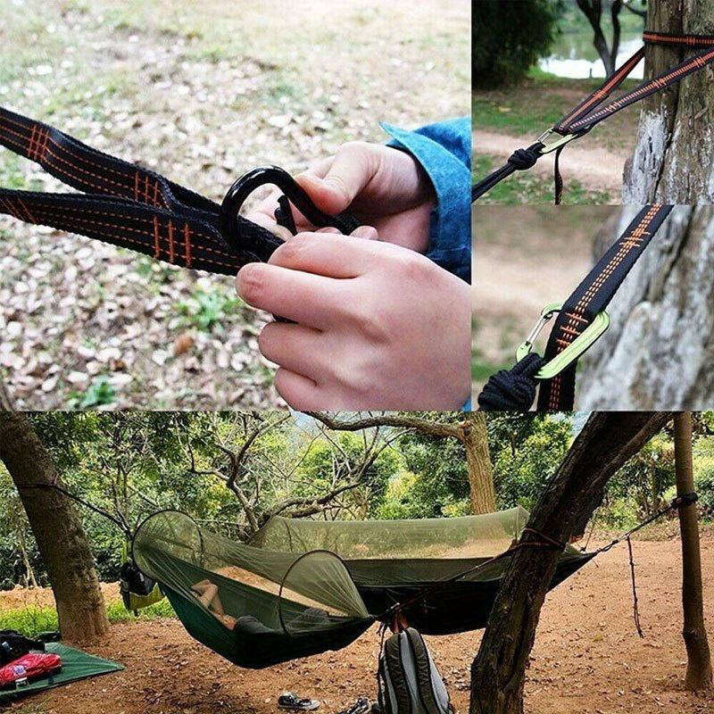 2 Stück Hochbelastbare Hängemattengurte Verstärkter Baumaufhängegurt für Outdoor-Camping Sicherheit und Komfort mit Hoher Tragfähigkeit