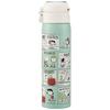 Skater Straw Mug Insulated Stainless Steel Water Bottle, 480ml, Bottle, Snoopy, One-Touch Open, STOT5ST-A