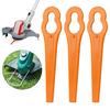 100Pcs Lawn Mower Blade Sharp Cordless Plastic Garden Replacement Brush Cutter for Bosch Art23 Li Accutrim Easytrim Accu Gtech St 04 & St 05 Strimmer