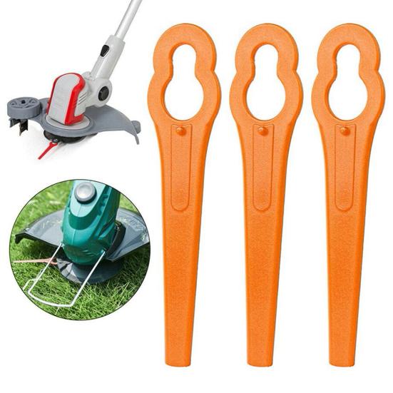 100Pcs Lawn Mower Blade Sharp Cordless Plastic Garden Replacement Brush Cutter for Bosch Art23 Li Accutrim Easytrim Accu Gtech St 04 & St 05 Strimmer