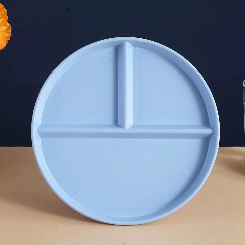 Nordic Three-Compartment Portion Control Plate - Anti-Fall Plastic for Fat Loss and Meal Management