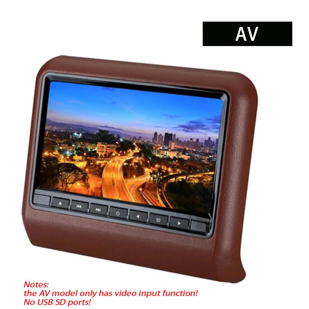 9 Inch Car Seat Back Headrest Mp3/mp4 Multimedias Player LCD Display Remote Control Gaming FM Transmitter DVD Player Monitor