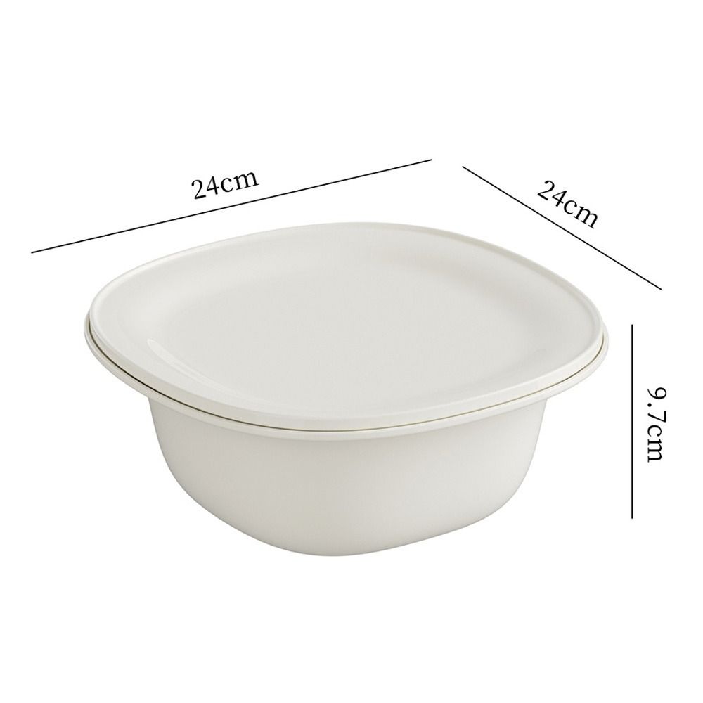 3-IN-1 Colander with Mixing Bowls Set Multi-functional Household Food Strainer with Lids Plastic Drain Basket Kitchen Essentials