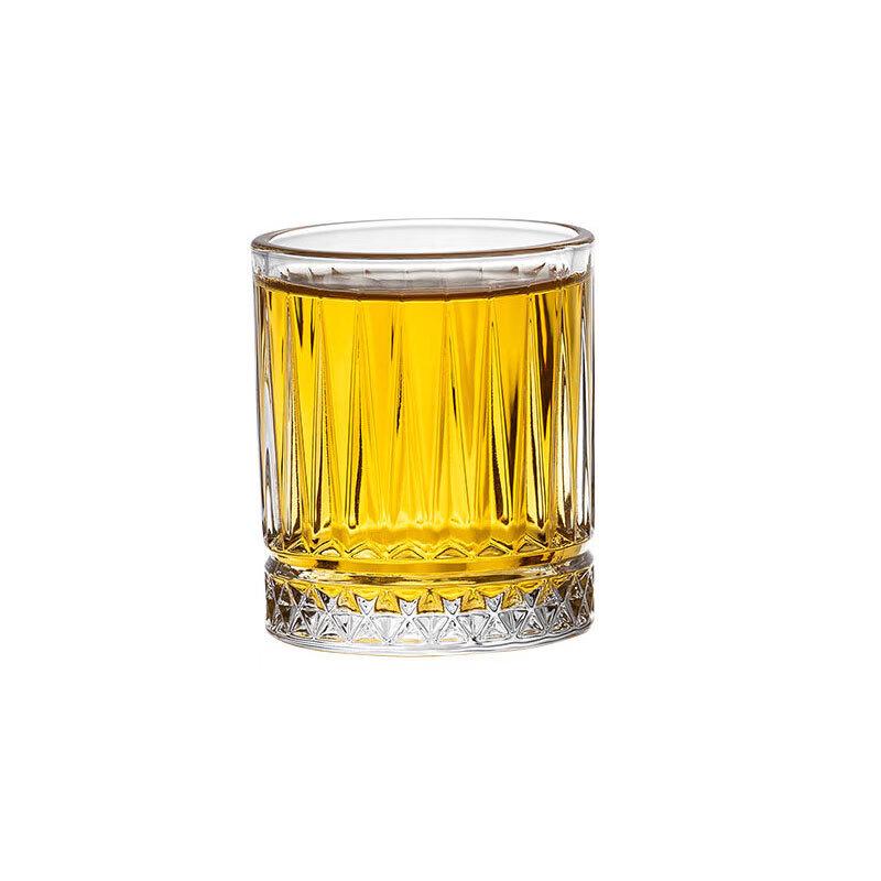Shangqi Gold-Trimmed Sword Pattern Whiskey Glass Set (Set of 2)