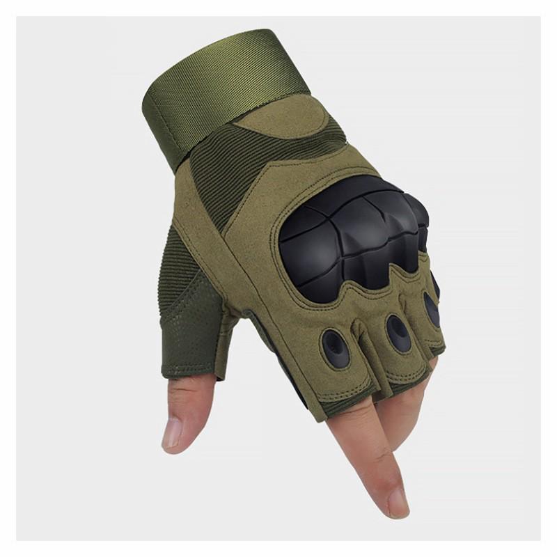 Men's Tactical Half-Finger Cycling Gloves: Breathable, Non-Slip, Wear-Resistant Combat Gear