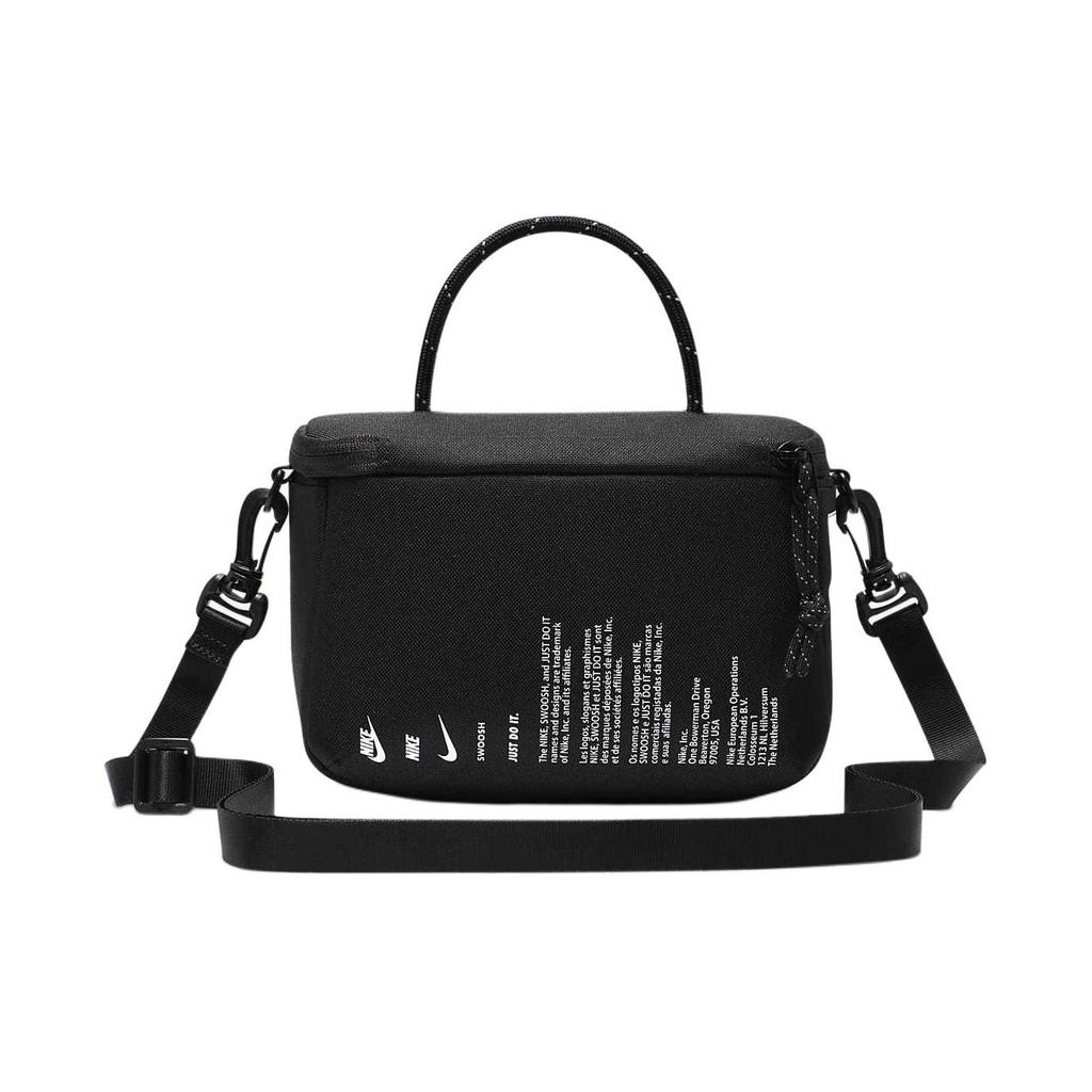 Nike Minimalistische Modestoff Schulter Crossbody Tasche Unisex Taschen Schwarz Weiß FN3059010