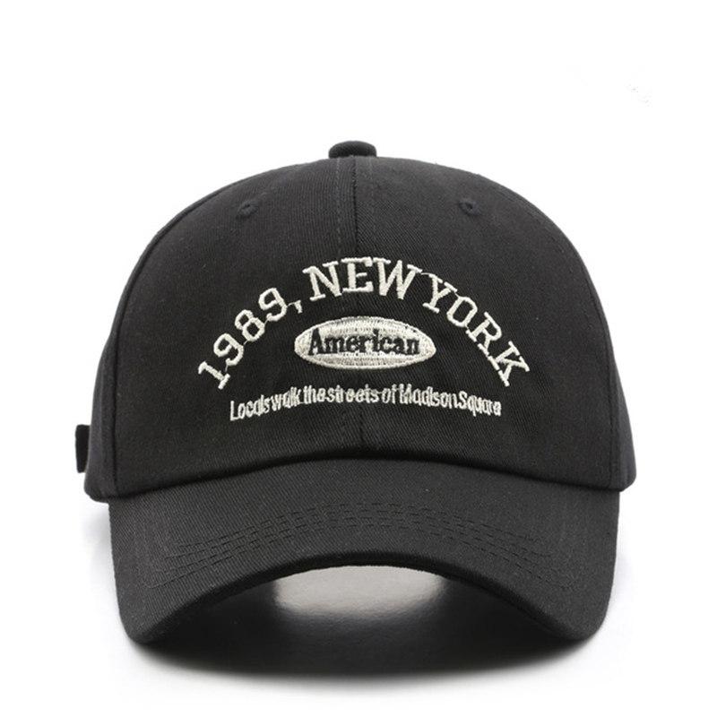 Vintage Baseball Cap Cotton Sunhat Fashion Embroidery 1989 New York Summer Outdoor Cap Unisex Couple Cap