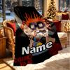 Custom Name Personalized Bride of Chucky Print Blanket, Home Decor, Bedroom, Sofa, Camping, Couch, Gifts for Birthday Christmas