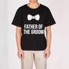 GroomgroomsUnisex Pattern Print Tshirt Short Sleeve Casual Top Round Neck Loose Comfortable Tees Wedding Commemorative Gift