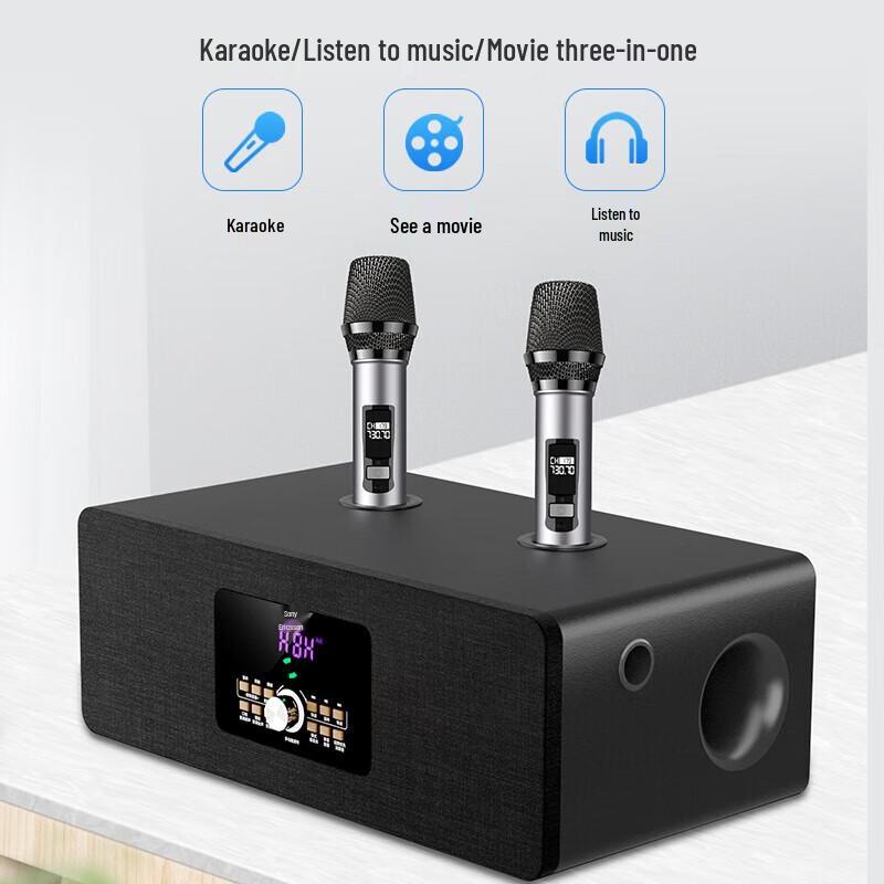 Soaiy SA-620 Home KTV Audio System with Dual Microphones