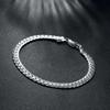 special 5MM Flat Chain   Copper Bracelets necklace Jewelry set for men Women Fashion Party wedding gift
