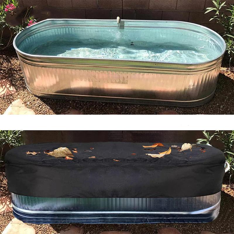 Outdoor Oval Stock Tank Pool Cover Swimming Pool Cover Waterproof Stock Tank Cover With Storage Bag Oxford Bathtub SPA Cover