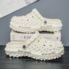 Summer new hole shoes durian sandals men's trendy men's beach shoes light breathable sandals one pedal men's drag tide