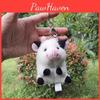 Encantador Chaveiro de Pelúcia Panda e Vaca de 15cm Macio e Fofo Acessório de Desenho Animado