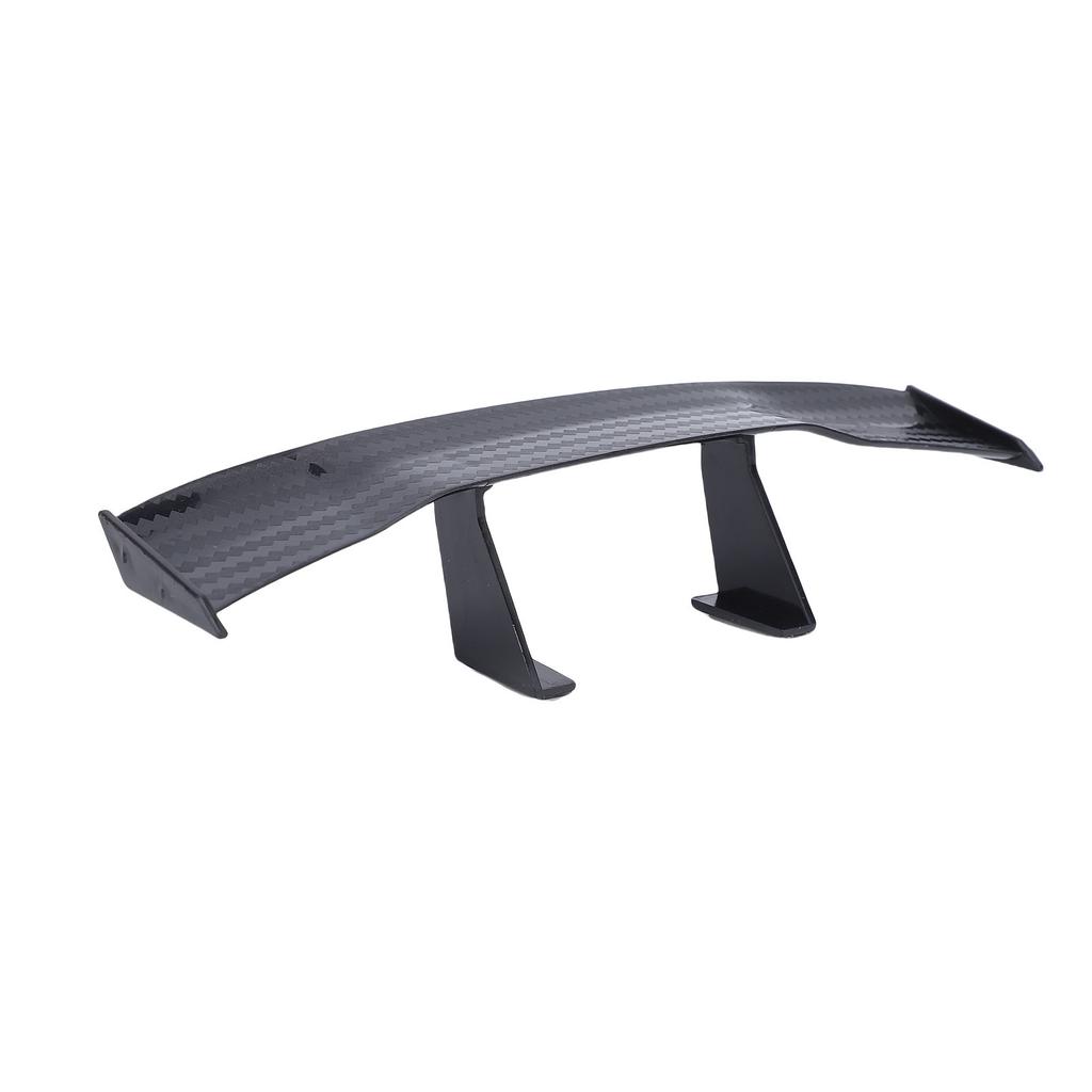 Universal Car Mini Spoiler Wing 6.7 Inch Decorative Carbon Fiber Texture Auto Car Rear Tail Wing for All Cars Black