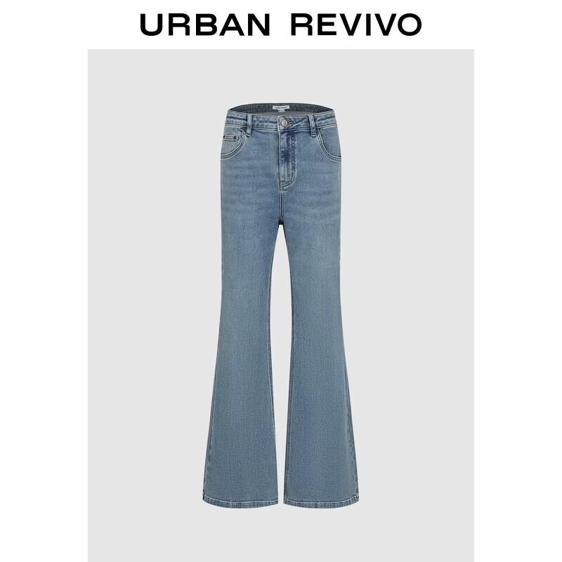 UR2026 Women s Washed Flared Denim Jeans 27