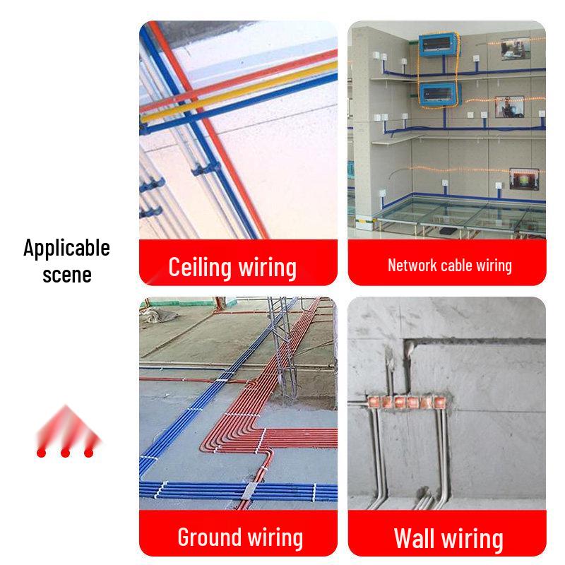 Universal Steel Wire Pipe Threading Tool - Manual Spring Head Electrician Puller