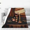 Flannel Throw Blanket Hip Hop Rapper Drake Take Care Album Warm Plush Blankets Soft Bedding for Bed Livingroom Home Travel Couch