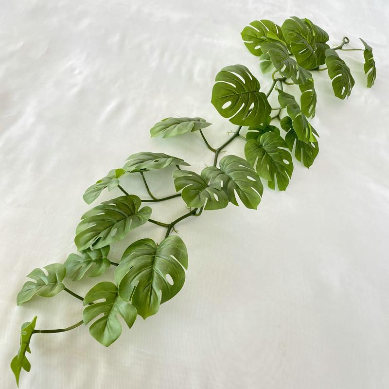 

Monstera Deliciosa Artificial 120cm Green Leaf Wall Hanging For Decor Indoor