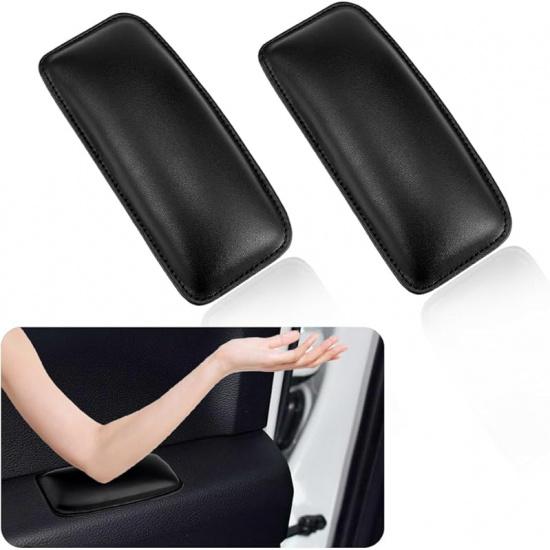 2PCS Car Knee Cushion,Soft Leather Car Door Armrest Pad For Knee Leg Elbow,Universal Car Center Console Cushion Pad Comfort Pillow For Automotive