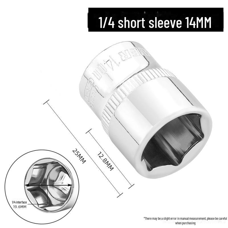Green Forest 6.3mm Hexagonal Socket/Wrench Sleeve Set with 1/4 Socket Head Ratchet Wrench.