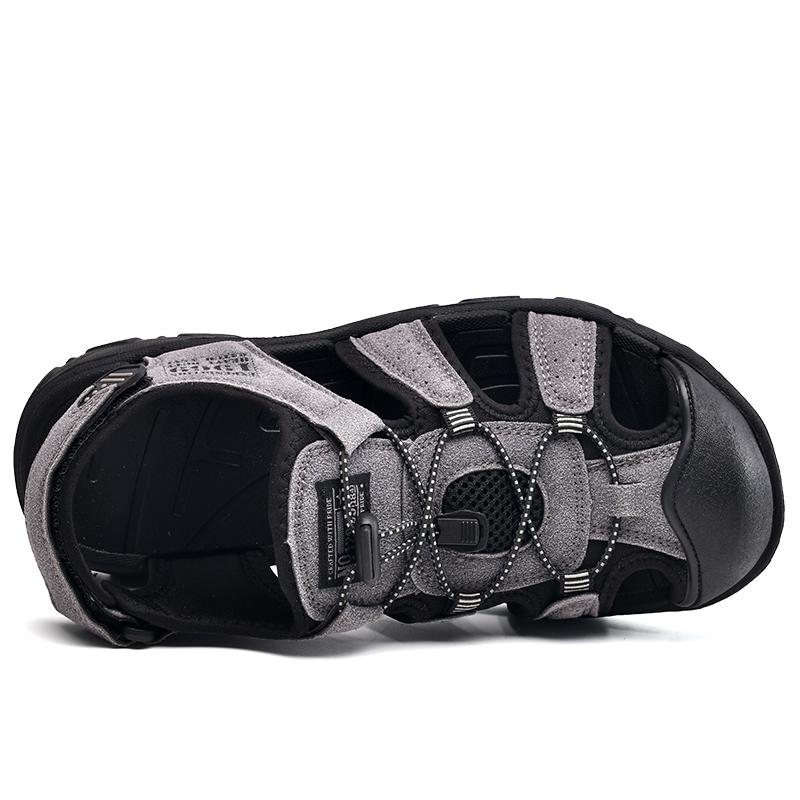 Velké pánské semišové venkovní plážové boty odolné proti skluzu a opotřebení Sandály Sandály na špičce Římské boty