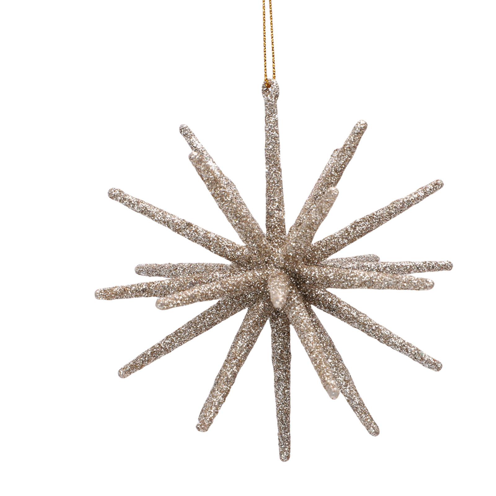 

5 шт. Блестящие Рождественские Звезды Подвесные Елочные Украшения Красивые Праздничные 3D Украшения Звезды Декор для Вечеринки