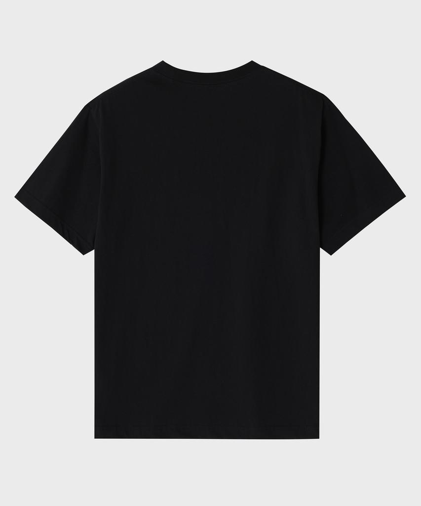 CONCEPTCOLLEGE Basic Logo Crew Neck Black Short Sleeve T-Shirt [Unisex]