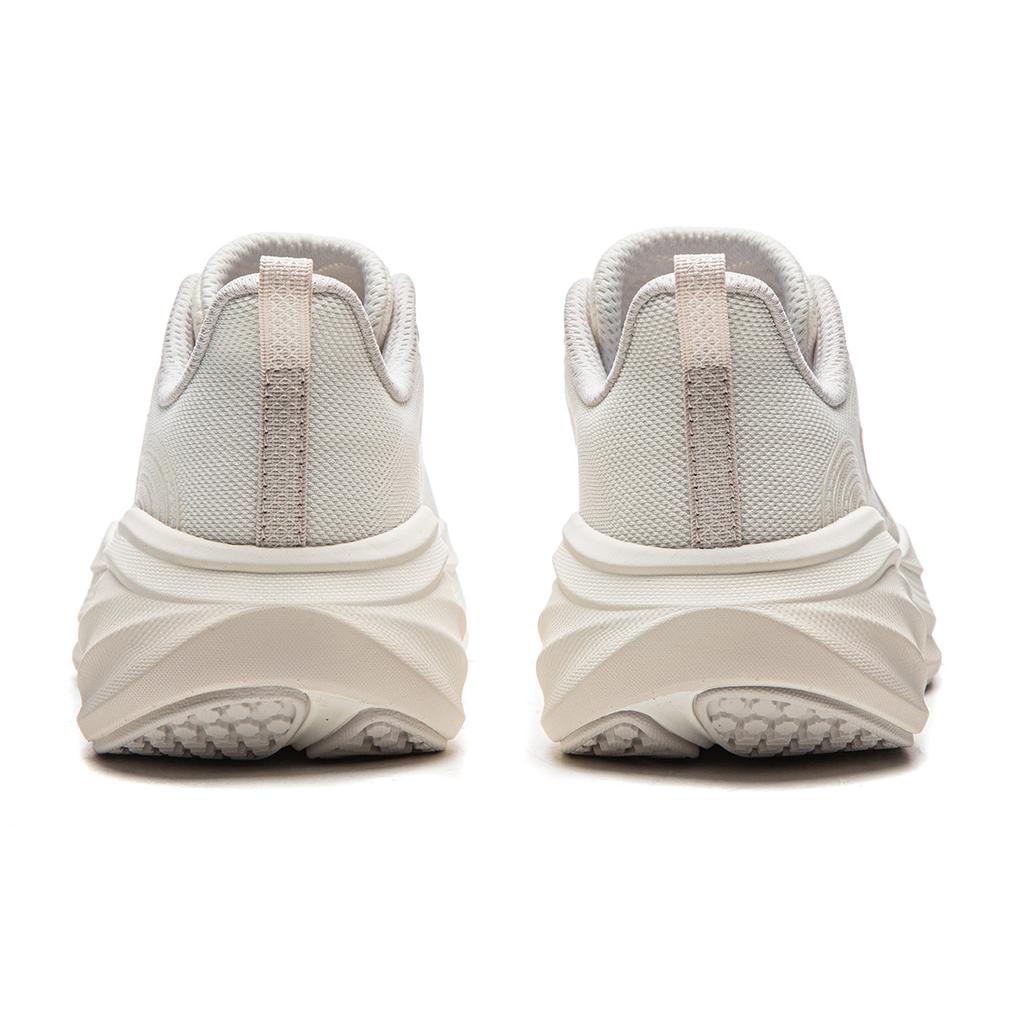 Li Ning Leisurely 2 Cushioning Slip Resistant Abrasion Resistant Breathable Low Top Running Shoes Women's White Gray ARSW040-5
