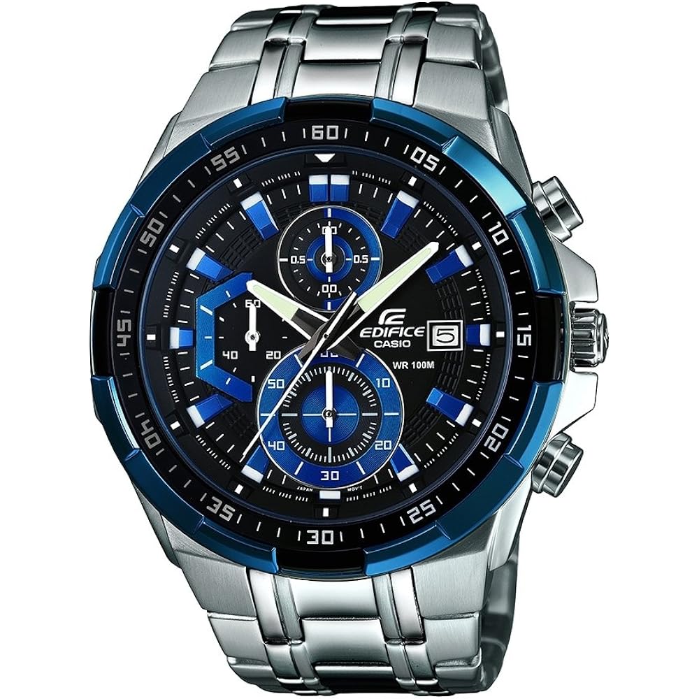 Casio Casio EDIFICE Quartz Men s Watch EFR-539D-1A2V Black/Blue [Parallel Imported]
